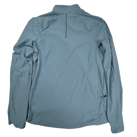 Lululemon Surge Warm 1/2 Zip Mens Small Dusty Blue Long Sleeve Athletic Pullover - Picture 2 of 4